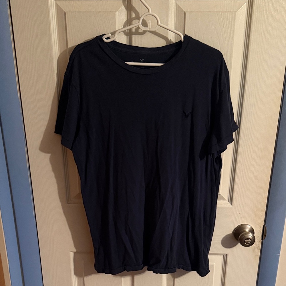 American Eagle Outfitters Dark Blue Short Sleeve Tee